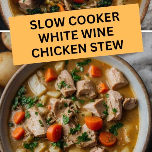 slow cooker white wine chicken stew