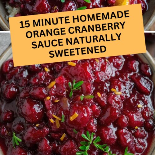 15 minute homemade orange cranberry sauce naturally sweetened