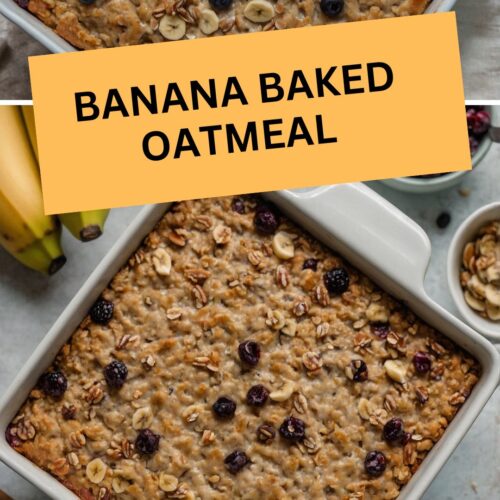 banana baked oatmeal
