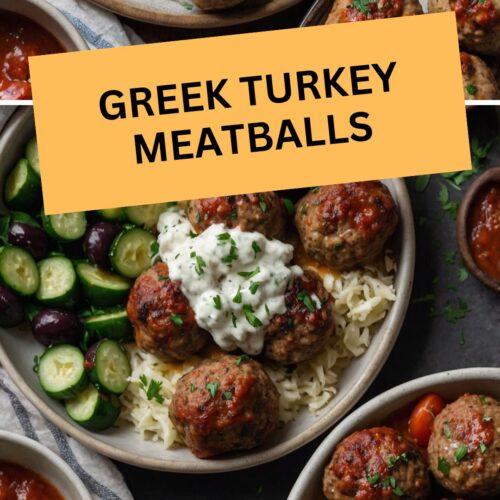 greek turkey meatballs