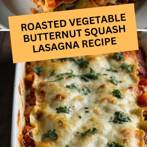 roasted vegetable butternut squash lasagna Recipe