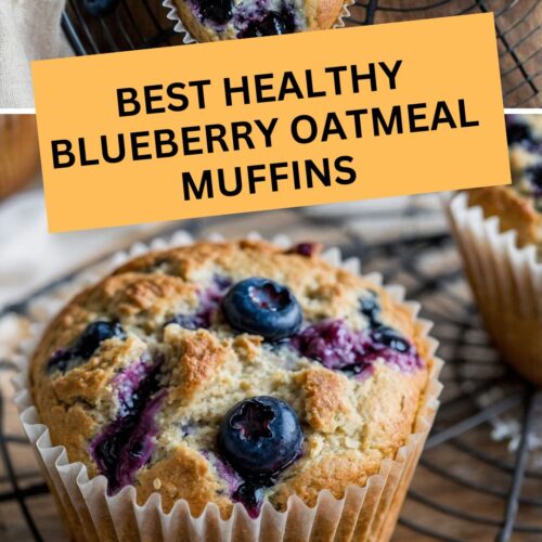 Best Healthy Blueberry Oatmeal Muffins