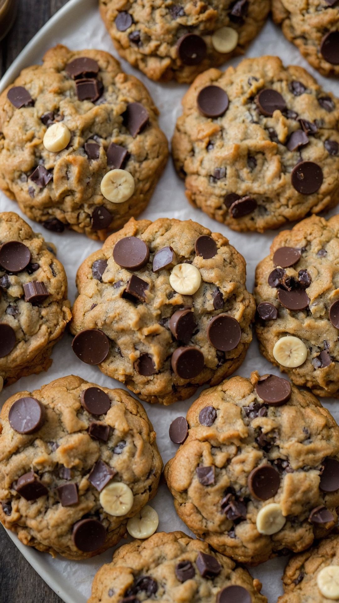 Peanut Butter Oatmeal Chocolate Chip Cookies copycat recipe