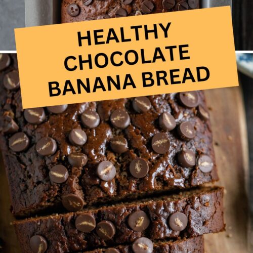 healthy chocolate banana bread