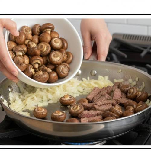 Step 5: Add the Mushrooms