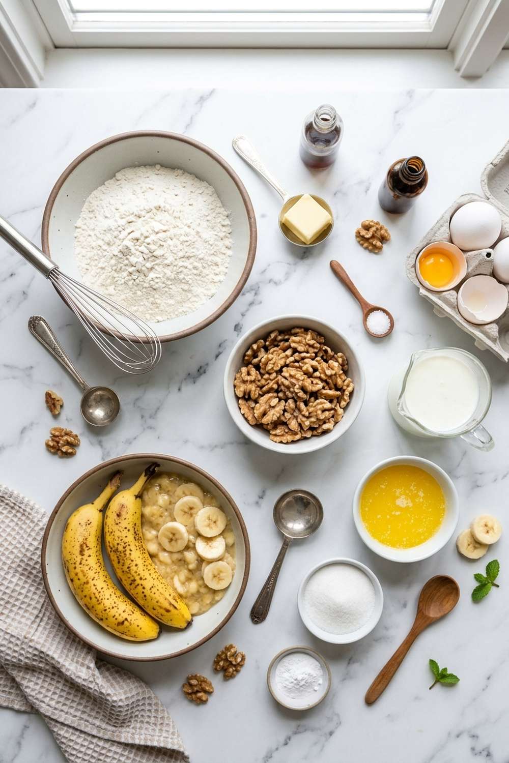 banana walnut pancakes recipe ingredients