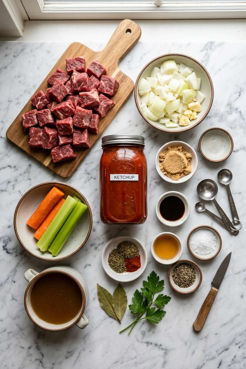 slow cooker ketchup brisket ingredients