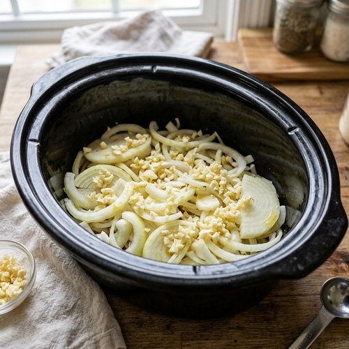 Step 2: Build the Onion Bed and Sauce